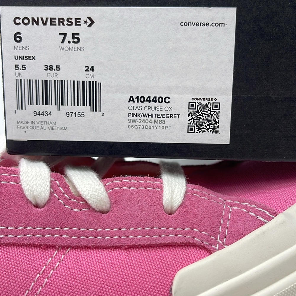 Converse WMNS CTAS CRUISE OX PINK/WHITE/EGRET A10440C Platforms Sneakers - Picture 16 of 16